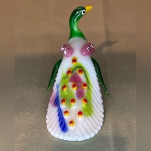 Handmade Glass Peacock